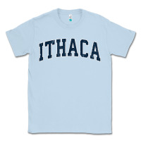 Dusty Blue ithaca new york ny vintage sports design navy design t shirt Classic Tee - linhVisuals