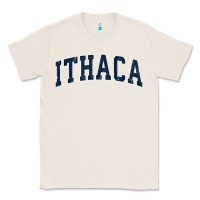 Natural ithaca new york ny vintage sports design navy design t shirt Classic Tee - linhVisuals