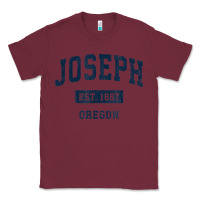 Burgundy joseph oregon or vintage sports established navy design t shirt Classic Tee - linhVisuals