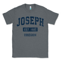 Charcoal Heather joseph oregon or vintage sports established navy design t shirt Classic Tee - linhVisuals