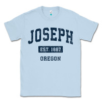 Dusty Blue joseph oregon or vintage sports established navy design t shirt Classic Tee - linhVisuals