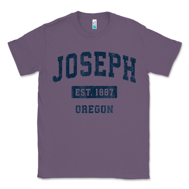 Joseph Oregon Or Vintage Sports Established Navy Design T Shirt Classic Tee by linhVisuals | Teevron