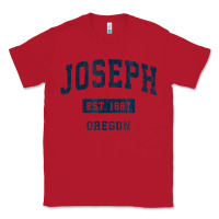 Red joseph oregon or vintage sports established navy design t shirt Classic Tee - linhVisuals