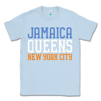 Dusty Blue jamaica queens new york ny t shirt Classic Tee - linhVisuals