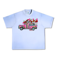 Grape Ice farm animals valentine truck Urban Heavy Tee - RacoonDesign