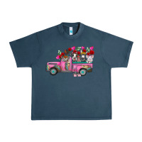 Midnight Navy farm animals valentine truck Urban Heavy Tee - RacoonDesign