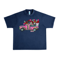 Navy farm animals valentine truck Urban Heavy Tee - RacoonDesign