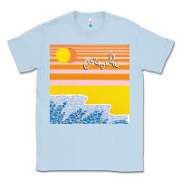 Dusty Blue Polo & Pan - Caravelle Classic Tee - linhVisuals