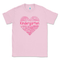 Bubblegum Pink cute love heart kindergarten teacher valentines day womens Classic Tee - linhVisuals