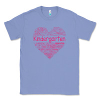 Colony Blue cute love heart kindergarten teacher valentines day womens Classic Tee - linhVisuals