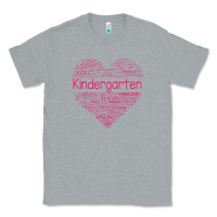 Heather Grey cute love heart kindergarten teacher valentines day womens Classic Tee - linhVisuals