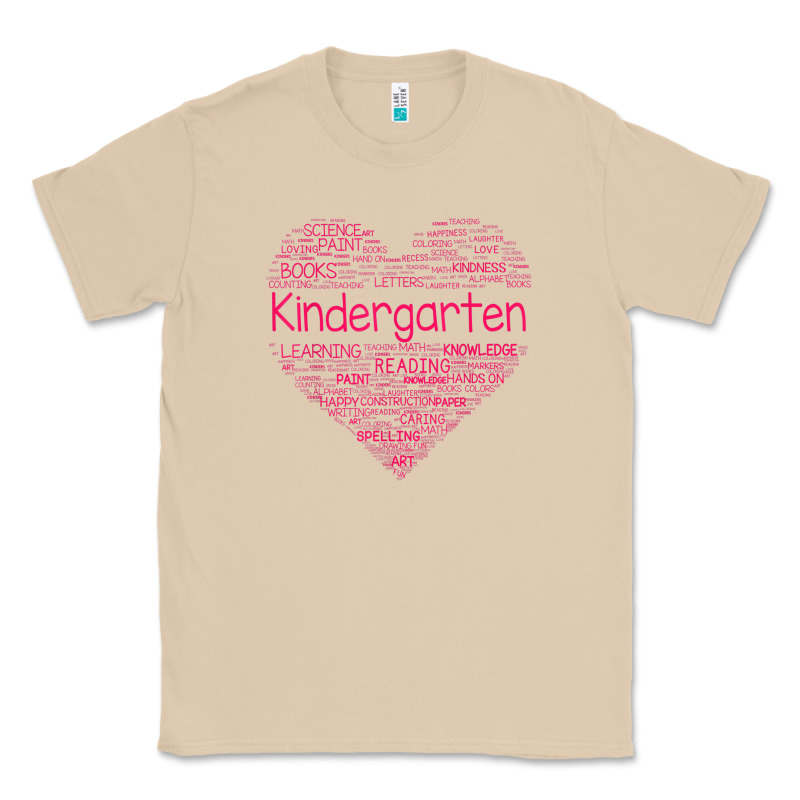 Cute Love Heart Kindergarten Teacher Valentines Day Womens Classic Tee by linhVisuals | Teevron