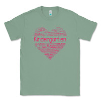 Sage cute love heart kindergarten teacher valentines day womens Classic Tee - linhVisuals
