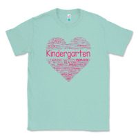 Seafoam cute love heart kindergarten teacher valentines day womens Classic Tee - linhVisuals