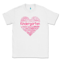 White cute love heart kindergarten teacher valentines day womens Classic Tee - linhVisuals