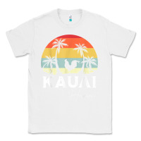 White kauai hawaii chicken lover souvenir t shirt Classic Tee - linhVisuals