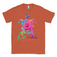 Copper kauai hawaii vacation 2022 sea turtle flower tropical t shirt Classic Tee - linhVisuals