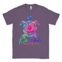 Lavender kauai hawaii vacation 2022 sea turtle flower tropical t shirt Classic Tee - linhVisuals