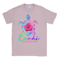 Lilac kauai hawaii vacation 2022 sea turtle flower tropical t shirt Classic Tee - linhVisuals