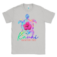 Moon Dust kauai hawaii vacation 2022 sea turtle flower tropical t shirt Classic Tee - linhVisuals
