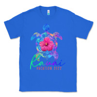 True Royal kauai hawaii vacation 2022 sea turtle flower tropical t shirt Classic Tee - linhVisuals