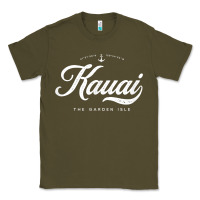 Army Green kauai hawaii vintage retro t shirt Classic Tee - linhVisuals