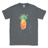 Charcoal Heather Pineapple Onesie Classic Tee - linhVisuals