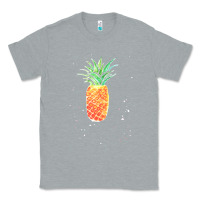 Heather Grey Pineapple Onesie Classic Tee - linhVisuals