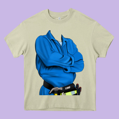 English Cocker Spaniel Mechanic 2 Heavy Core Tee Designed By Ranaportraitstore