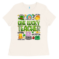 One Lucky Teacher Lucky Charm Ladies Tee | Teevron