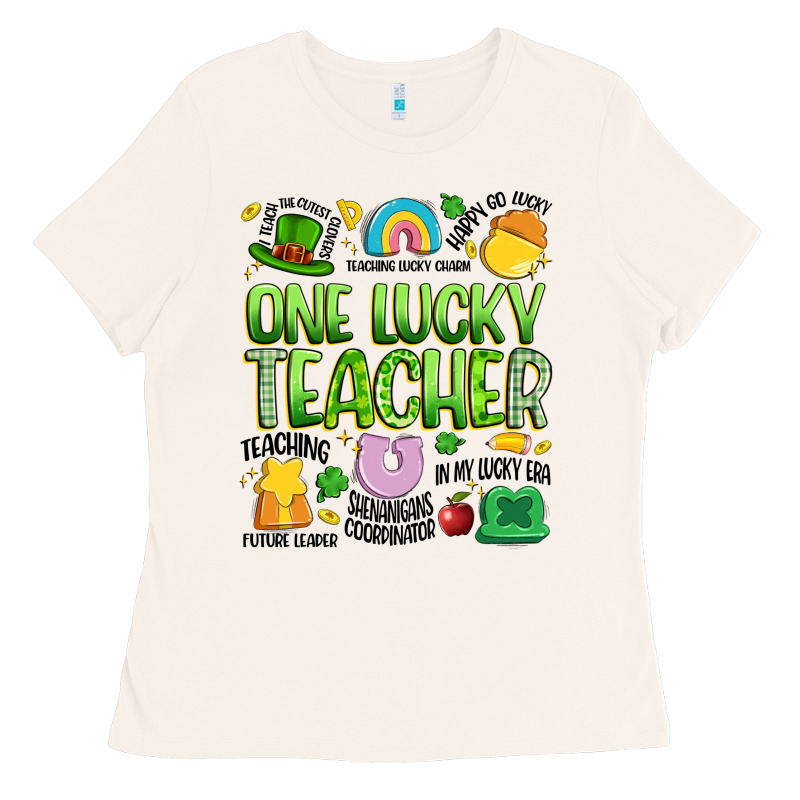 One Lucky Teacher Lucky Charm Ladies Tee by Artiststas | Teevron
