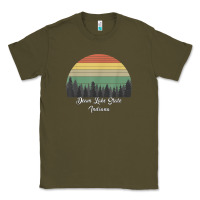 Army Green deam lake state Classic Tee - linhVisuals