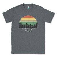 Charcoal Heather deam lake state Classic Tee - linhVisuals