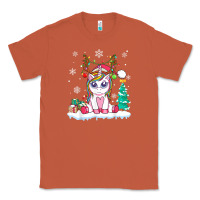 Copper cute unicorn christmas shirt kid girls women deer santa xmas 1 Classic Tee - linhVisuals