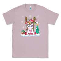Lilac cute unicorn christmas shirt kid girls women deer santa xmas 1 Classic Tee - linhVisuals