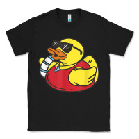 Black lifeguard rubber duck t shirt Classic Tee - linhVisuals