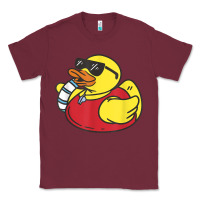 Burgundy lifeguard rubber duck t shirt Classic Tee - linhVisuals