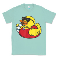 Seafoam lifeguard rubber duck t shirt Classic Tee - linhVisuals