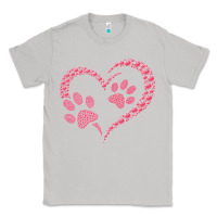 Moon Dust funny valentine day gift t  shirt paw print heart dog cat owner lover Classic Tee - linhVisuals