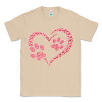 Mushroom funny valentine day gift t  shirt paw print heart dog cat owner lover Classic Tee - linhVisuals