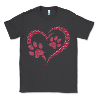 Smoke funny valentine day gift t  shirt paw print heart dog cat owner lover Classic Tee - linhVisuals