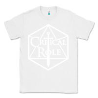 White critical role Classic Tee - linhVisuals