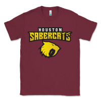 Burgundy houston sabercats rugby Classic Tee - linhVisuals