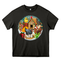 Asphalt Christmas coop ornament Heavy Core Tee - FaDigitalArtStudio