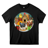 Black Christmas coop ornament Heavy Core Tee - FaDigitalArtStudio