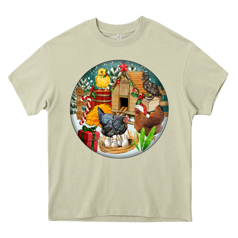 Christmas Coop Ornament Heavy Core Tee by FaDigitalArtStudio | Teevron