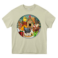 Mossy Christmas coop ornament Heavy Core Tee - FaDigitalArtStudio