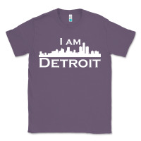 Lavender I Am Detroit Classic Tee - linhVisuals