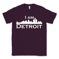 Plum I Am Detroit Classic Tee - linhVisuals