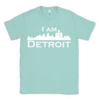 Seafoam I Am Detroit Classic Tee - linhVisuals